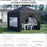 3 x 3 Meters Pop Up Water Resistant Gazebo Wedding Camping Party Tent Canopy Marquee with Carry Bag and 2 Windows, Black