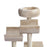 Cat Tree for Indoor Cats Kitten Pet Scratching Post Perch Activity Center Scratcher Climb Post Play House Arch with Tunnel 105cm Tall Beige