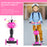 5-in-1 Kids Toddler 3 Wheels Mini Kick Scooter Push Walker with Removable Seat & Back Rest for Girls and Boys Pink