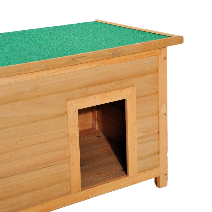 85cm Elevated Dog Kennel Wooden Pet House Outdoor Waterproof