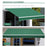 Manual Retractable Awning, size (4m x3m)-Green