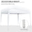 3 x 3m Pop Up Gazebo, Wedding Party Canopy Tent Marquee with Carry Bag and Windows, White