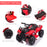 Kids Ride-on Four Wheeler ATV Car with Real Working Headlights, 6V Battery Powered Motorcycle for 18-36 Months, Red