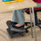 Footrest Adjustable Height & Angle 0-30 Degree for Better Posture at Office Black