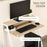 Writing Desk Computer Table Home Office PC Laptop Workstation Storage Shelf Color White and Oak