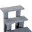 Dog Steps for Bed 4 Step Pet Stairs for Sofa Dog Cat Climb Ladder 63x43x60 cm Grey