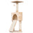 Corner Cat Tree for Indoor Cats, Kitten Tower with Scratching Post House Ladder Toy - Beige