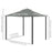 Outsunny 3 x 3(m) Patio Gazebo Canopy Garden Pavilion Tent Shelter Marquee with 2 Tier Water Repellent Roof, Mosquito Netting and Curtains, Aluminium Frame, Grey