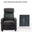 Recliner Sofa Massage Chair PU Leather Armcair w/ Footrest and Remote Control for Living Room, Bedroom, Home Theater, Black