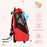 Dog Carrier Bag Travel Backpack Bag Cat Carrier Dog Bag w/ Trolley and Telescopic Handle, 42 x 25 x 55 cm, Red