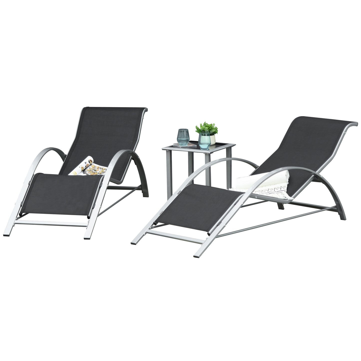 Outdoor Lounge Chair Set