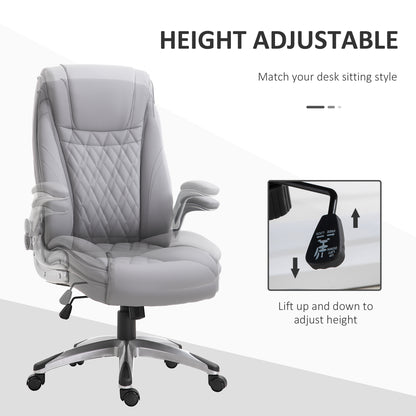 High Back Executive Office Chair Home Swivel PU Leather