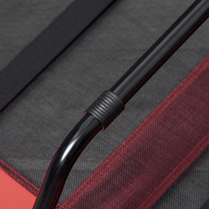 Raised Dog Bed Cooling Elevated Pet Cot with Breathable Mesh for Indoor Outdoor Use Red, XX Large, 122 x 92 x 23cm