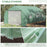 4.47 x 3 x 2m Walk-in Tunnel Greenhouse, Portable Polytunnel Tent, Plant Hot House with PE Cover, Zippered Roll Up Door and 6 Windows, Green