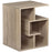 Side Table, 3 Tier End Table with Open Storage Shelves, Living Room Coffee Table Organiser Unit, Oak Colour