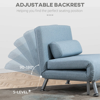 Single Sofa Bed - Blue