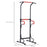 Steel Multi-Use Exercise Power Tower Pull Up Station Adjustable Height W/ Grips