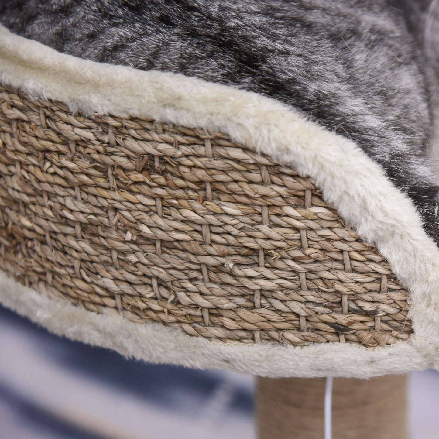 Cat Tree for Indoor Cats Kitten Tower Activity Center Climbing Stand Furniture with Scratching Posts Dangling Ball Perch Beige