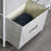 HOMCOM 5 Drawer Linen Basket Storage Unit Home Organisation w/ Shelf Handles Metal Frame Adjustable Feet Hallway Home Dresser Grey