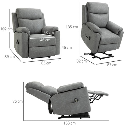 Power Lift Chair Recliner Chair in Grey