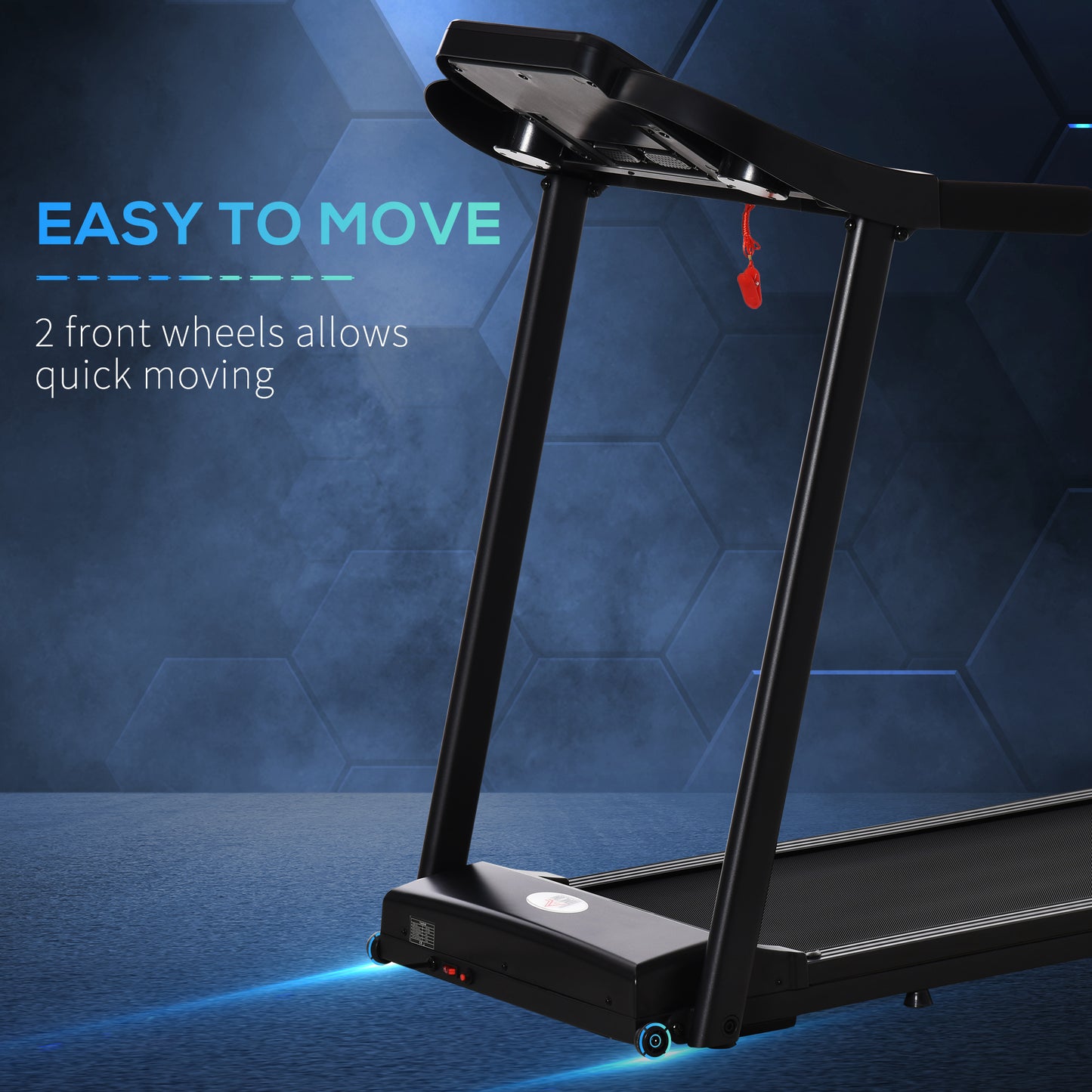 Treadmill Electric Motorised Running Machine w/ LED Display -  Ideal For Private Home & Office Workouts