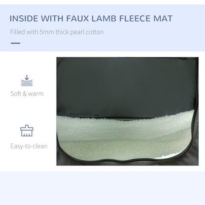 90cm Pet Carrier, Cat Carrier, Cat Bag, Pet Travel Bag w/ Cushion, Carry Bag, for Medium and Large Dogs - Grey