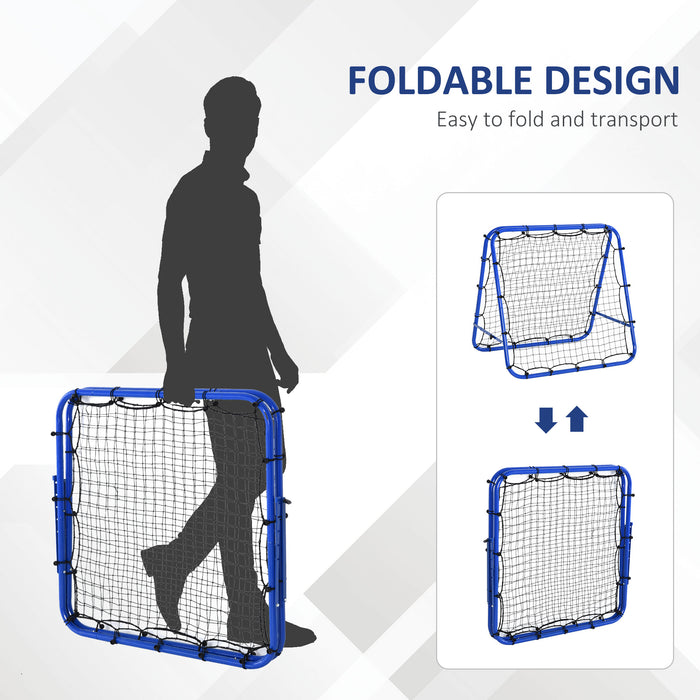 PE Mesh Double-Sided Outdoor Rebounder Net Blue