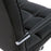 Black PU Leather Swivel Office Chair: Adjustable Height, Rolling Wheels, Armrests, Mid Back Comfort