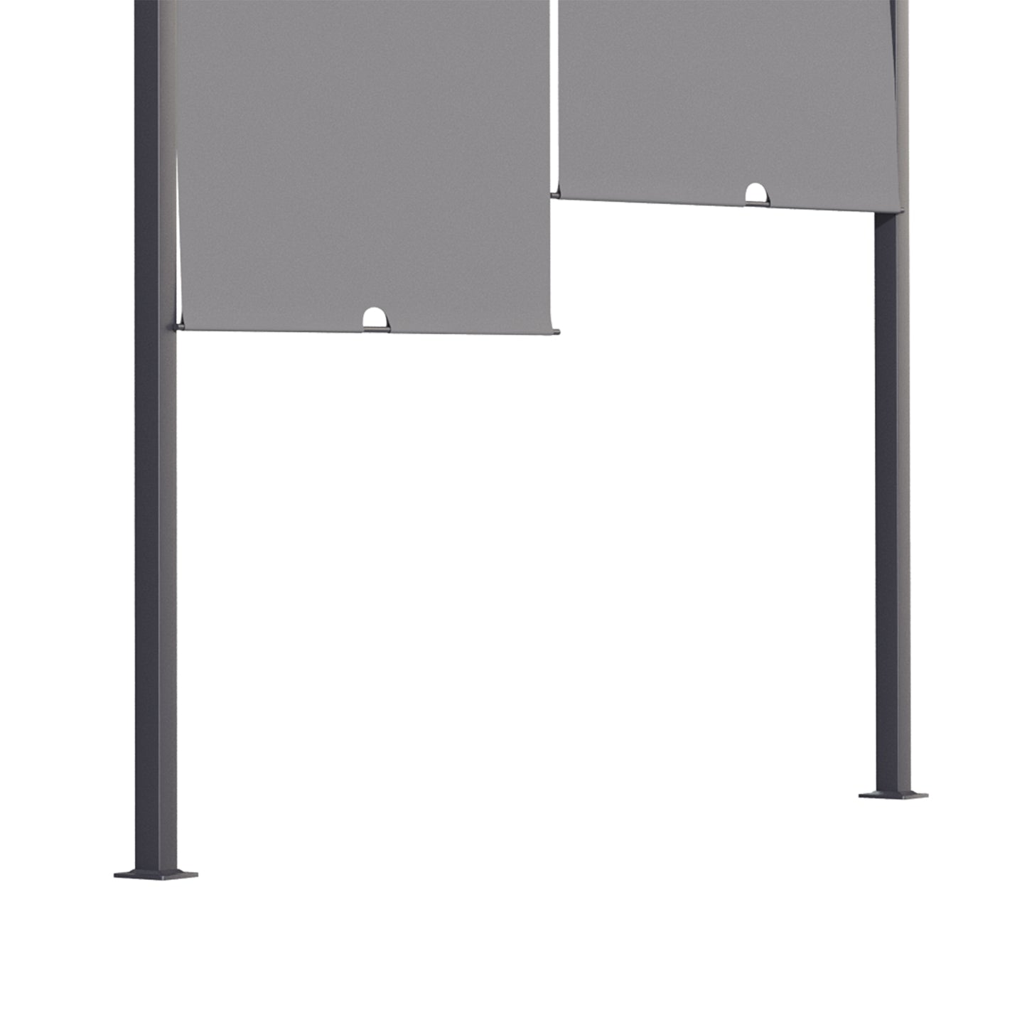 Outsunny 3m x 4m Metal Pergola with Retractable Roof, Outdoor Garden Pergola with LED Lights, Solar Powered, for BBQ,¬†Lawn,¬†Backyard, Dark Grey