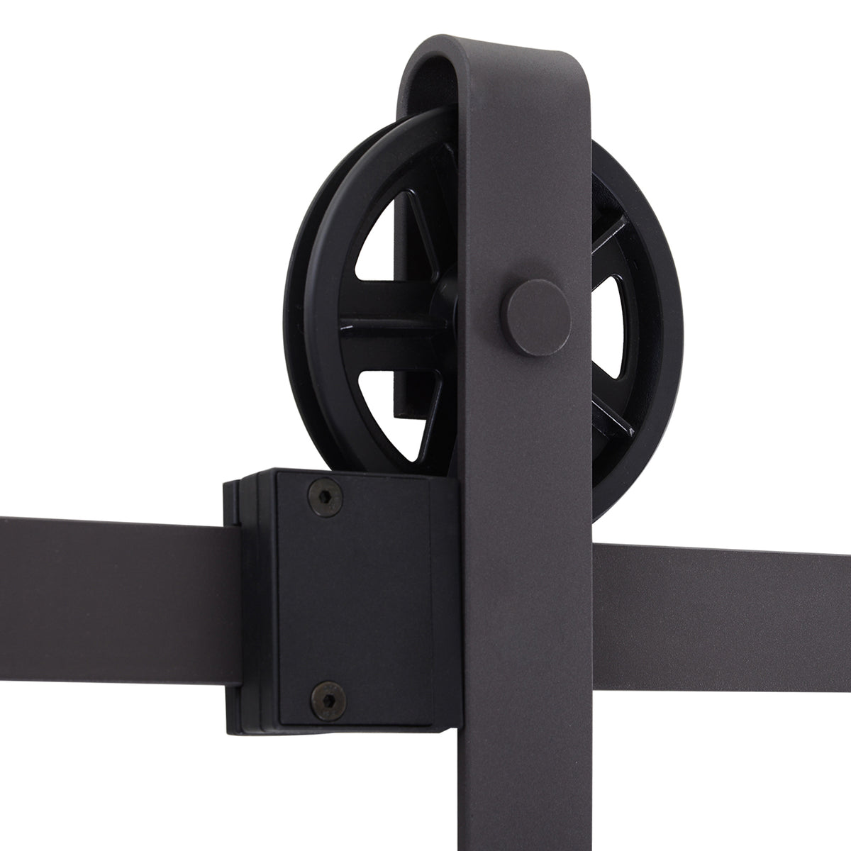 1.83m Sliding Barn Door Hardware Kit (Door Not Included) - Deep Coffee