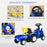 Compatible Baby Toddler Sliding Car NEW HOLLAND Licensed Foot to Floor Slider w/ Horn Storage Big Steering Wheel for 12-36 Months Blue