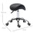 Cosmetic Stool 360° Rotate Height Adjustable Salon Massage Spa Chair Hydraulic Rolling Faux Leather Saddle Stool Mobility - Black