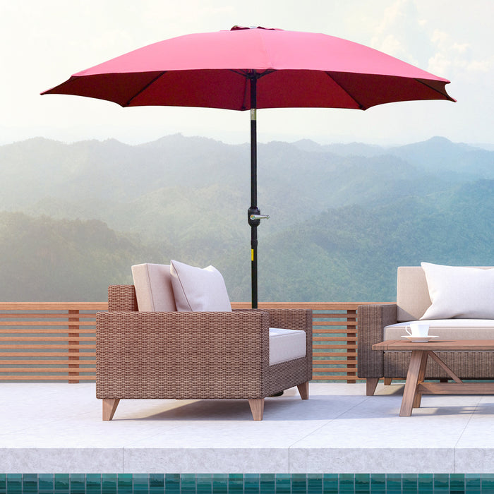 Φ2.6M Umbrella Parasol-Red