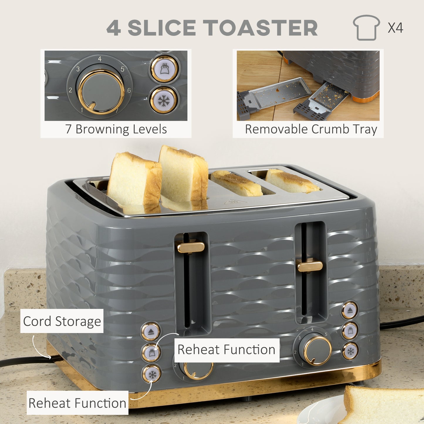 Kettle and Toaster Set