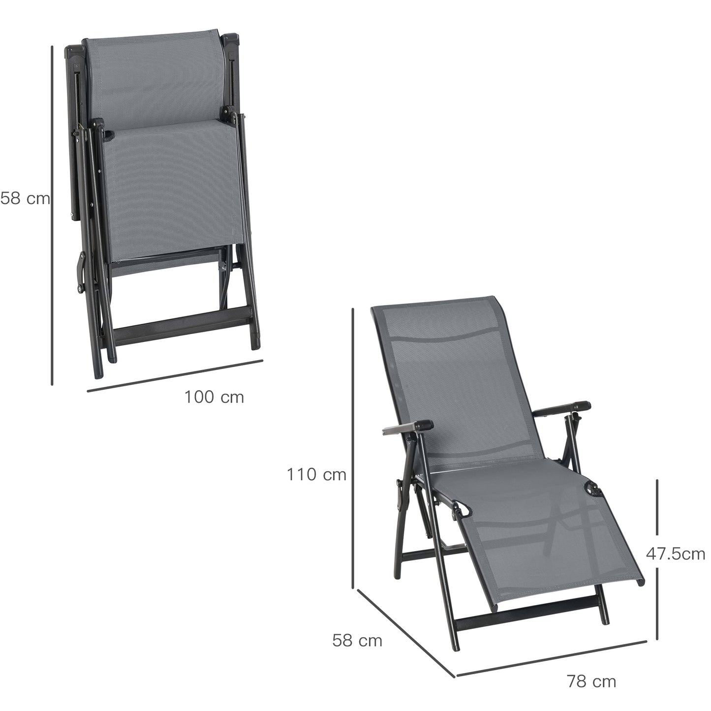 Outdoor Lounge Chair Set
