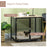 Dog Crate Furniture Side End Table Indoor Dog Kennel w/ Soft Washable Cushion, Wire Mesh, for Small and Medium Dogs