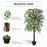 160cm/5.2FT Artificial Ficus Silk Tree with Nursery Pot, Decorative Fake Plant, for Indoor Outdoor Décor