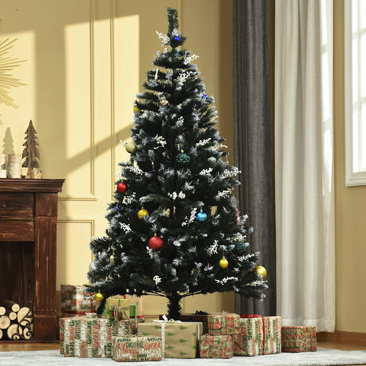 6ft Snow-Tipped Artificial Christmas Tree with White Berries