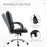 High Back Swivel Chair, PU Leather Executive Office Chair with Padded Armrests, Adjustable Height, Tilt Function, Black