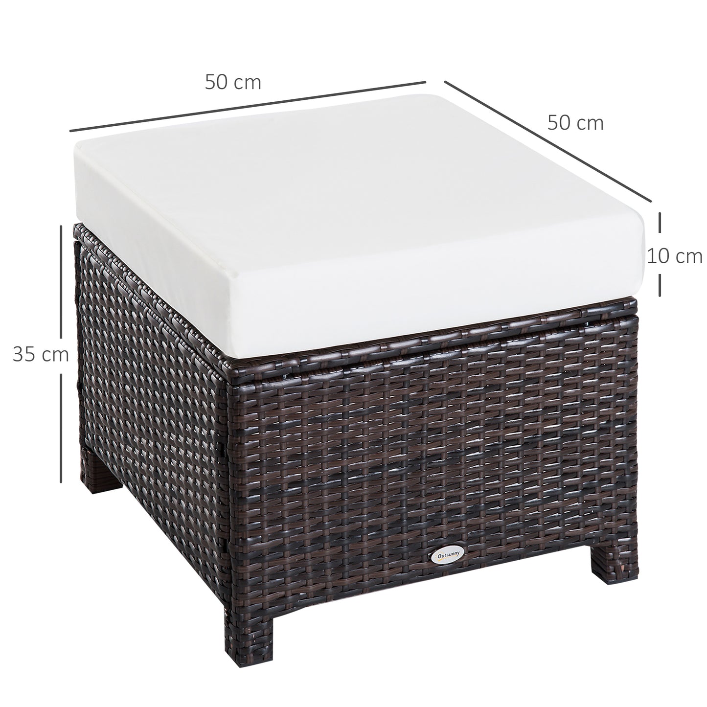 Rattan Ottoman
