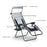 Outsunny Zero Gravity Lounger Chair, Folding Reclining Patio Chair with Shade Cover, Cup Holder, Soft Cushion and Headrest for Poolside, Camping, Grey