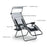 Zero Gravity Lounger Chair, Folding Reclining Patio Chair with Shade Cover, Cup Holder, Soft Cushion and Headrest for Poolside, Camping, Grey