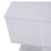 Modern Square 2 Tier Wood Coffee Side Table Storage Shelf Rack Living Room White