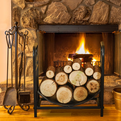 Fire Wood Rack Arced Fireplace Wood Storage