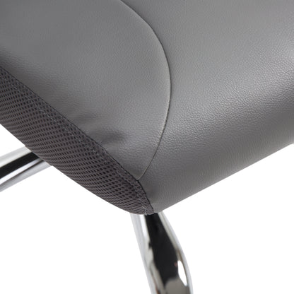 Mesh Office Chair High Back Desk Chair Height Adjustable Swivel Chair for Home with Headrest, Grey