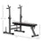 HOMCOM Adjustable Weight Bench, Foldable Bench Press with Barbell Rack and Dip Station for Home Gym, Strength Training Multiuse Workout Bench