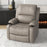 Microfibre Recliner Armchair, with Adjustable Leg Rest, Cup Holder, for Home Living Room, Brown