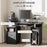 Computer Desk Office PC Table Workstation with Keyboard Tray, CPU Shelf, Drawers, Sliding Scanner Shelf, Black