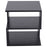 Modern Square 2 Tier Wood Coffee Side Table Storage Shelf Rack Living Room Black