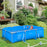 Steel Frame Pool with Filter Pump and Filter Cartridge Rust and Reinforced Sidewalls Resistant Above Ground Pool Blue 315 x 225 x 75cm by Outsunny